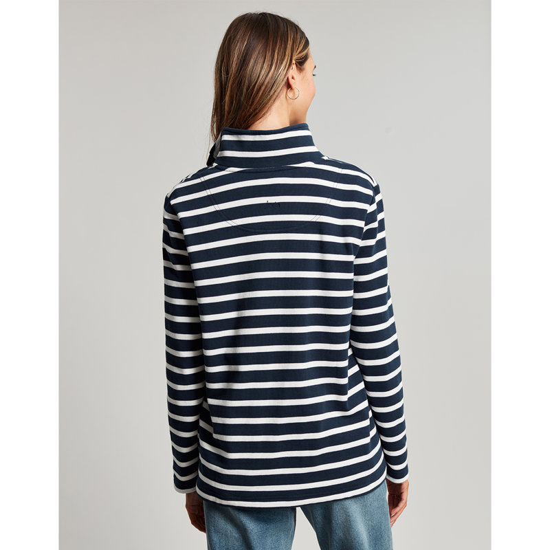 Joules Pip Stripe Sweatshirt - Navy Creme Stripe-2